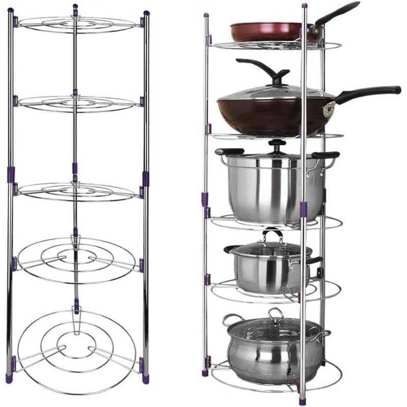Super Pot Stand 5 Layer Kitchen Pot Organizer - Image 4