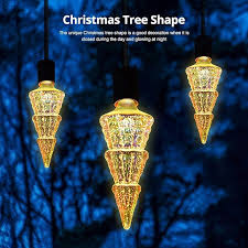 3D Firework Led Decorative Light Bulb Christmas Tree Shape