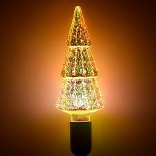 3D Firework Led Decorative Light Bulb Christmas Tree Shape - Image 2
