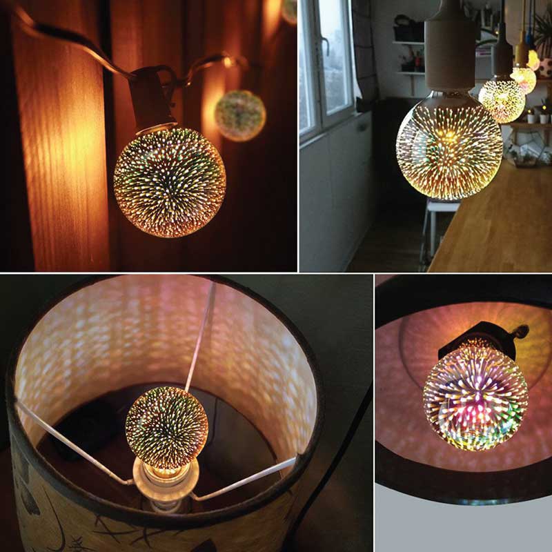 3D FIREWORK LED DECORATIVE LIGHT BULB BALL SHAPE(FRESH BOX0 - Image 3