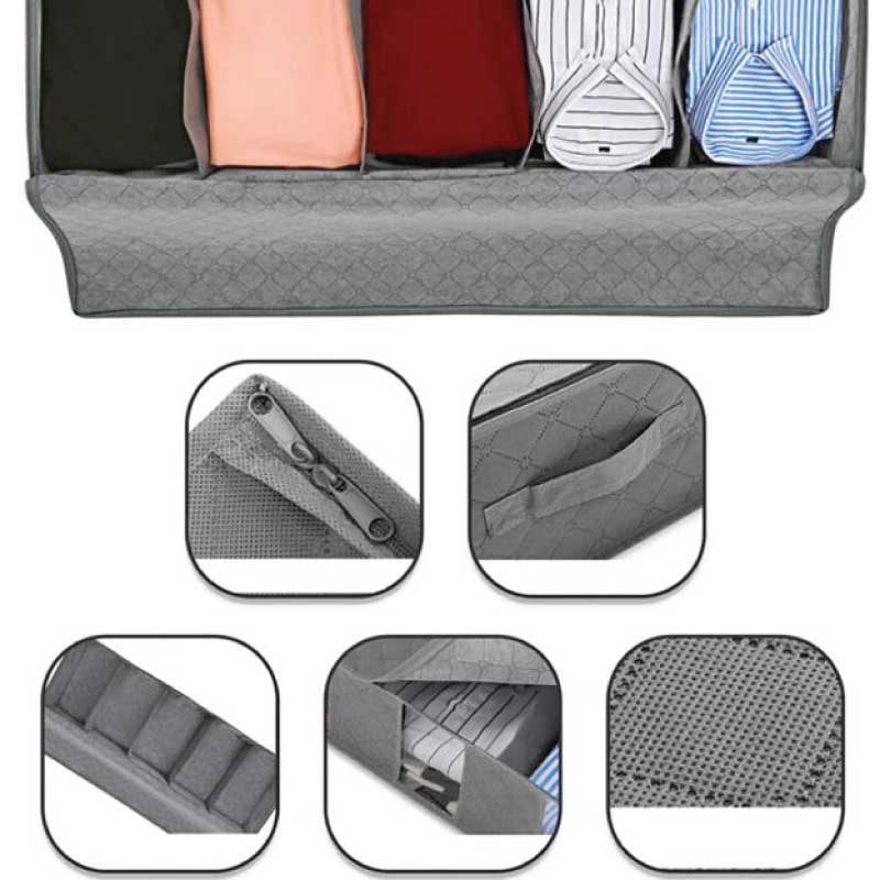 Portable Folding Under Bed Shoes Organizer - Image 4