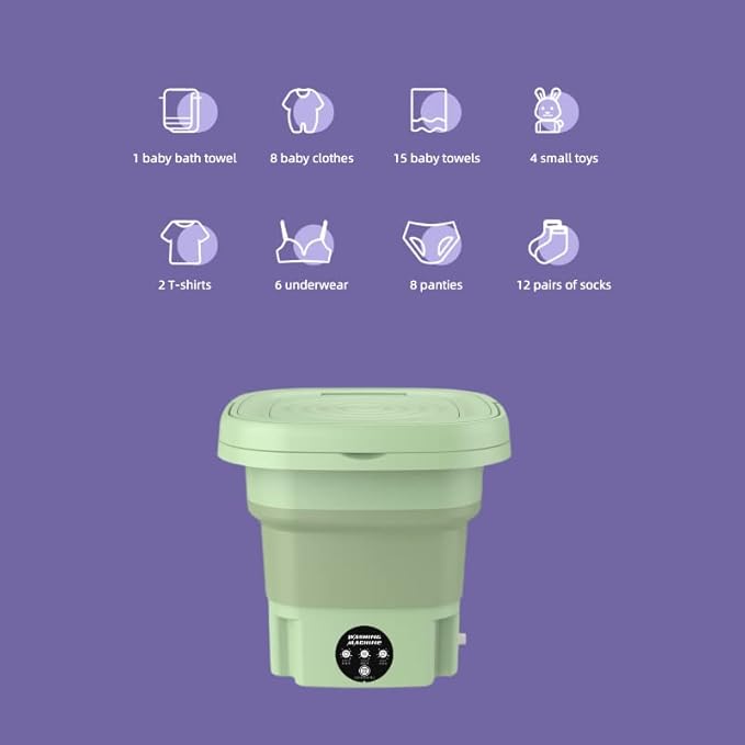 Portable Washing Machine,Foldable Mini Washer,6.5L - Image 4